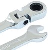 Hordion 8mm Ratcheting Combination Wrench, 12 Point 72-Tooth Flex Head