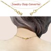 OHINGLT OHINGLT Magnetic Necklace Clasp Extra Strong, Gold and Silver
