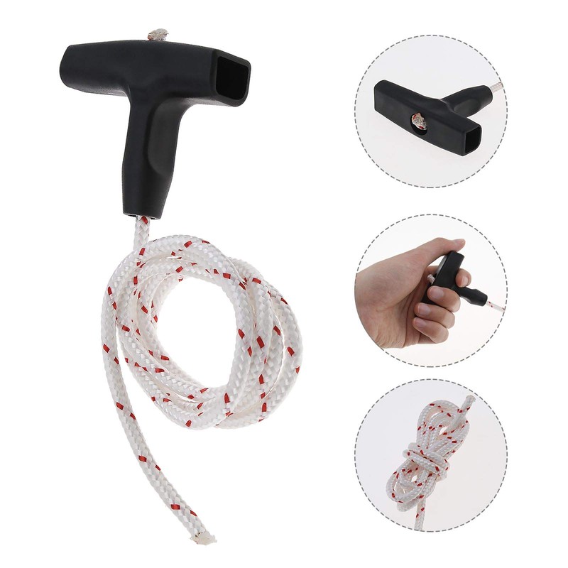 EMSea 2x Recoil Starter Handle Rope Kits, Dia 4.5mm 1
