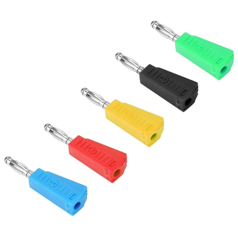 Akozon Banana Plug Connectors Pack of 10 P3002 4 mm