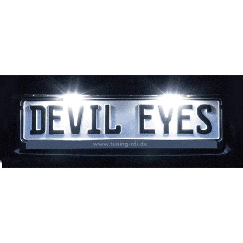 Devil Eyes 610770 LED Licence Plate Lighting ECE R4 Tested