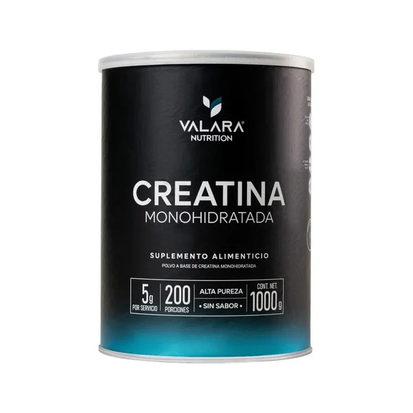 Valara Creatina Monohidratada De Alta Pureza Sin Sabor 1kg
