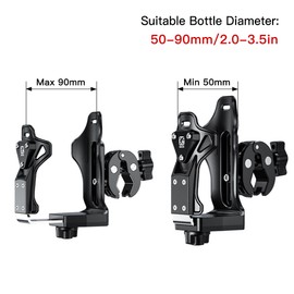 Bike Water Bottle Holder Rotatable Motorcycle Drink Holder Bicycle Water Bottle Mount Cage Fits Bike Stroller Motorcycle