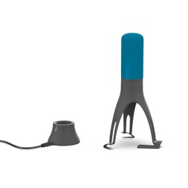 Uutensil Stirr+Timer Unique USB Rechargeable Automaitc Pan Stirrer with Timer - with Cable and Cradle - Teal