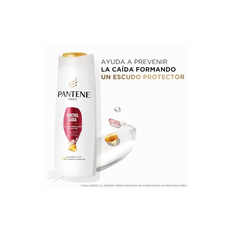 Pantene Shampoo Con Acondicionador, 2 En 1 Para Cualquier Tipo