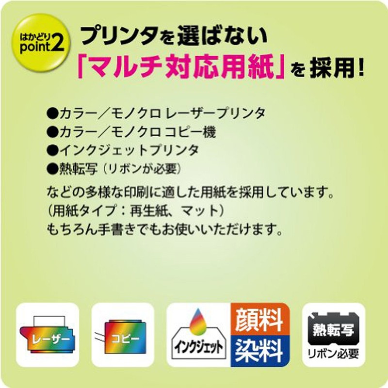 コクヨ プリンタ兼用 ラベルシール 再はくりタイプ バーコード用 44面 20枚 KPC-HE1441-20