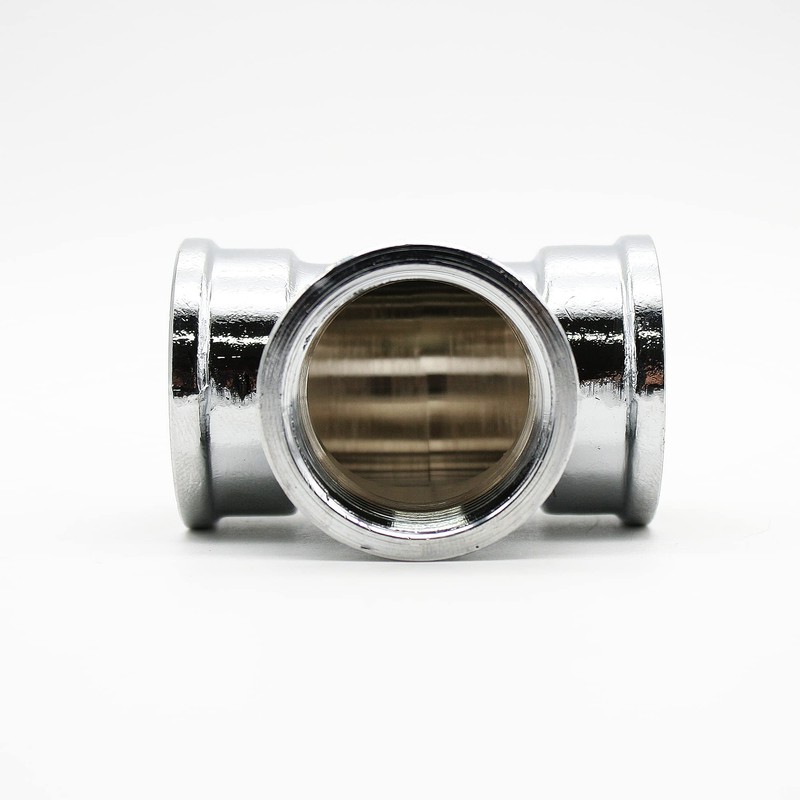 DOJA Barcelona Chrome-plated brass T-piece, 3/4 inch, brass distributor for