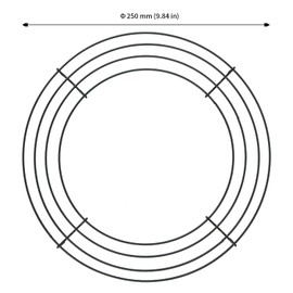 JAPCHET 20 Pack 10 Inch Round Wire Wreath Frames, Metal Floral Wreath Frame, Metal Wreath Rings for Christmas New Year Party Home Decor DIY Crafts Supplies, Dark Green