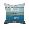 Emvency Set of 4 Throw Pillow Covers Nautical Coastal Beach