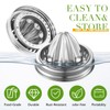 LemonRoad 4 Pcs Stainless Steel Mason Jar Juicer Lid Manual