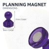 Magnet Expert Small Purple Acrylic Push Pin Magnet - 11mm