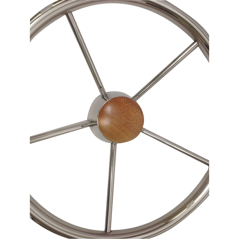 Pactrade Marine 13 1/2" Destroyer SS 304 Steering Wheel 5