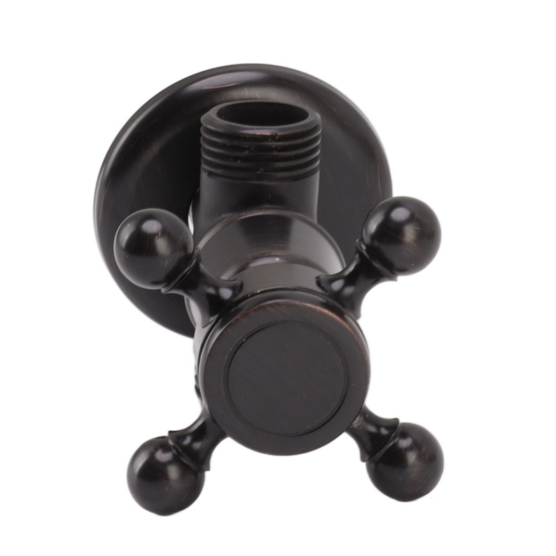 Angle Stop Valve Retro Copper Cross Handle Water Stop Valve