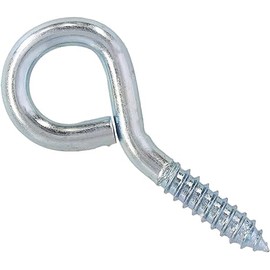 fiXte® Zinc Plated Screw in Eye Steel, 55 mm (2.1/8 inch) (Pack of 48)