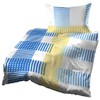 Gerald Wittmann Bed Linen 140 x 200 cm + 70 x 90 cm Microfibre Checked Blue White Yellow