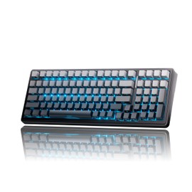 OIXOC x Aula F99 99% Mechanical Gaming Keyboard – Wireless Bluetooth, 2.4Ghz RF, USB-C Wired Keyboard with RGB Backlit, Hot-Swappable Pre-lubed Linear Switches, PBT Keycaps, Numpad, Volume Knob