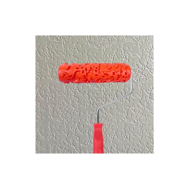 Nichiyo 7'' Patterned Roller for Wall Decoration Classic Brick Embossing