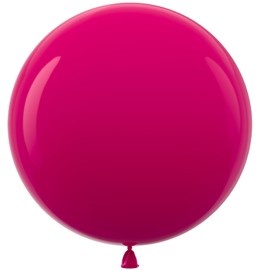 Bezente Hot Pink Giant Balloons 36 Inch - 8 Pack Jumbo Pink Balloons Large Round Hot Pink Latex Balloons for Wedding Baby Shower Valentine's Day Birthday Party Backdrop Decorations