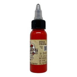 REACH Compliant Sailor Jerry Tattoo Ink, Fire Red, 30 ml, Red, German Tattoo Ink with Certificate, Tattoo Ink, German Red Tattoo Ink, Made in Germany