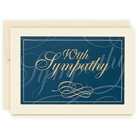 The Gallery Collection, 1 Count Card Pack, Sympathy Card with Pearl Lined Envelope (Classically Elegant Sympathy)