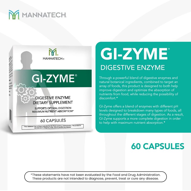Mannatech GI-Zyme 60 Capsules