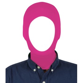 Aniler Unisex Open Face Stretchy Costume Cosplay Zentai Hood Mask (One Size, Hot Pink)