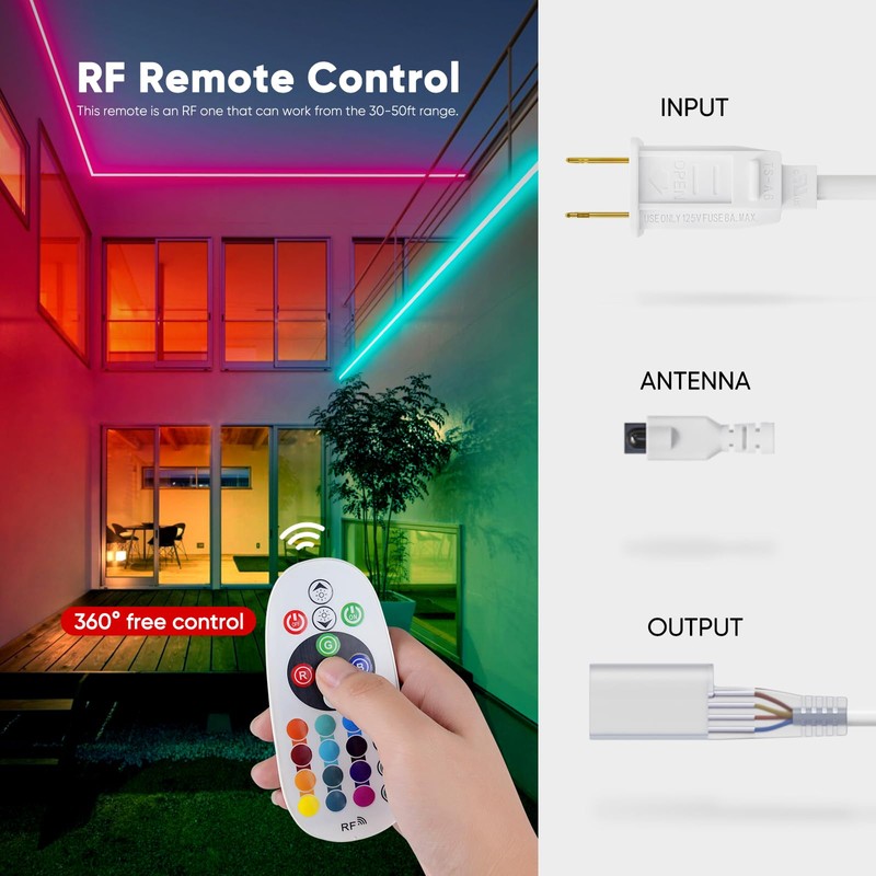 Shine Decor Controller with Remote, Power Supply for 10mm W