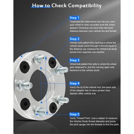ECCPP Change bolt pattern from 4x4.5 to 5x4.5 Wheel Adapters 1 inch 4 lug Fit for Honda for Accord 1990-2002 for Kia for Optima 2001-2004-2PCS