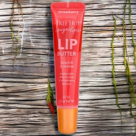 Tree Hut Natural Lip Care Sugar Lips Lip Butter Strawberry 3 Pieces 15g / 트리헛 자연스러운 립케어 슈가립스 립버터 스트로베리 3개 15g