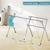 JAUREE 95 Inches Clothes Drying Rack, Drying Rack Clothing Folding