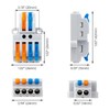 GKEEMARS 10 Pcs Lever Wire Connectors, Quick Wiring Cable Connector