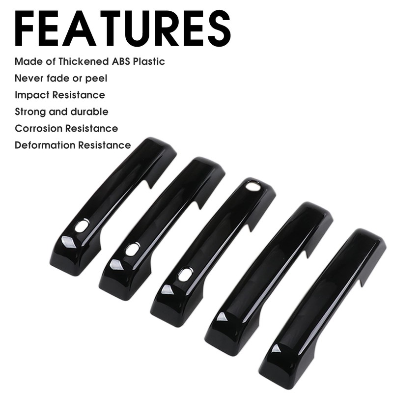 sukemichi Door Handle Covers Trim Rear Door Tailgate Cover for