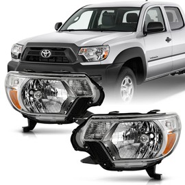 ACANII - For 2012 2013 2014 2015 Toyota Tacoma Pickup TRD Headlights Headlamps Driver + Passenger Side