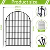 ADAVIN Tall Garden Fence with Gate, 4 Panels 36in(H) Dog