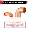 EFIELD 2" C X C Short Radius Copper 90 Degree