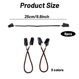 6 Pcs Hat Retainer Clips, Cap Retainer Clip Apparel Keeper, 25cm Long, Anti Wind Hat String Clip Cap Keeper, For Outdoor Camping Travel Hiking Chain Neck Strap Anti-Lost Tool Easy to Remove