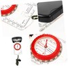 WOONEKY Survival Compass High Precision Hiking Tool Scale Navigation Compass