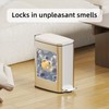 KSSKSS Small Bathroom Trash Can with Lid Soft Close, Step