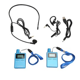 Wireless Church Guide HiFi LCD Wireless Interpretation Equipment with Earbuds for Teaching Conference Training