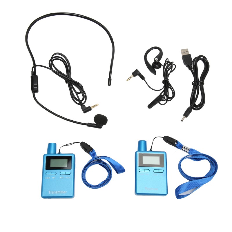 Wireless Church Guide HiFi LCD Wireless Interpretation Equipment with Earbuds