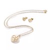 Unbranded Stainless Steel Set Earring Pendant Necklace Heart Star Gold