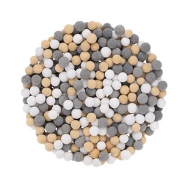 uxcell 4 Packs Replacement Shower Head Bead 5-6mm Shower Filter Beads Replacement Mineral Stone Bead for Water Softener Filtration Shower Head, Yellow, Grey, White