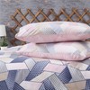 SUSSEXHOME Blush in Gray Duvet Cover Set | Gray, Full