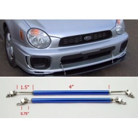 Unbrand Blue 4" Adjustable Rod Support for Dodge Bumper Lip Diffuser Spoiler splitters