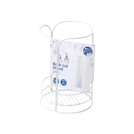 Pearl Metal HC-173 Bathroom Storage, Bath Lid, Stand, Wire, Double Coating, White