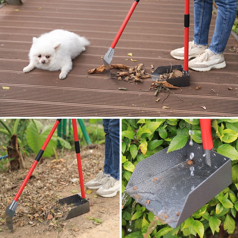 X-TECOKIT Pooper Scooper - Durable & Sturdy Spade&Tray Set with