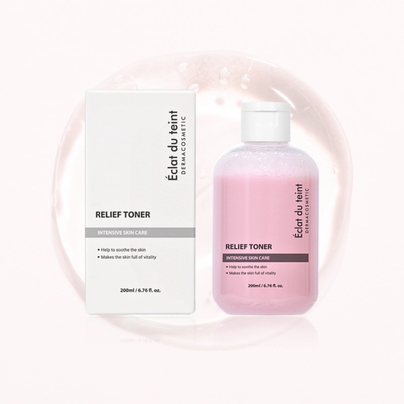 Eclat Dutin Relief Toner 200ml Calamine Pink Skin Toner for