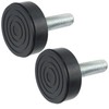 SPARES2GO Universal Washing Machine Adjustable Screw in Foot (Pack of