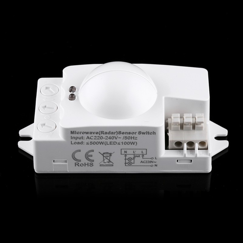 1pc 360 Degree 500W Radar Motion Detector Smart Microwave Sensor