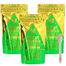 felvita Organic Mountain Organic Instant Coffee Refill, 2.8 oz (80 g), Original Box Set (3)
